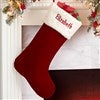 24 Inch Burgundy Stocking