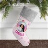 Grey Faux Fur Stocking