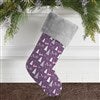 Grey Faux Fur Stocking