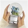 Side of Jeweled Dragonfly Snow Globe