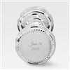 Engraved Silver Beaded Baby Rattle (end)