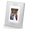 Silver Beaded Wedding Frame- Vertical