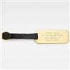 Engraved Brass Luggage Tag