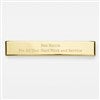 Gold Long Rectangle Name Plate