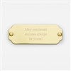 Product Thumbnail Engraved Rectangle Screw Plate (Front)