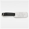 Engraved Nickel Luggage Tag   