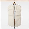 Embroidered Natural Garment Bag (Open)