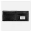 Engraved Black Wallet inside flap down