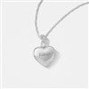 Silver-Plated Infinity Bail Locket 