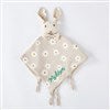 Embroidered Daisy Rabbit Muslin Lovey 