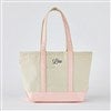 Metallic Pink Tote Bag- Centered Text