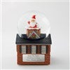 Santa in Chimney Snow Globe