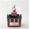 Santa in Chimney Snow Globe