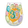 Happy 30th Birthday Stemless Wine Glass 