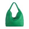 Woven Leather Hobo Bag