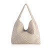 Product Thumbnail Woven Leather Hobo Bag in Stone