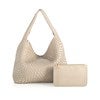 Product Thumbnail Woven Leather Hobo Bag and Wallet