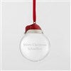 Product Thumbnail Santa Hat Glass Ball Ornament 