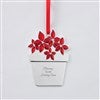 Poinsettia Enamel & Metal Ornament    