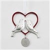 Love Birds Heart Ornament   