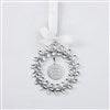 Product Thumbnail Jeweled Wreath Ornament, Front View