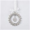 Product Thumbnail Jeweled Wreath Ornament, Back View