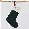 Classic Velvet 21in Stocking- Dark Green