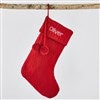 Product Thumbnail Basket-weave Knit Stocking in Red