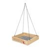 Wooden Cardinal Birdfeeder