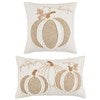 Product Thumbnail Lumbar and Square Neutral Pumpkin Pillow