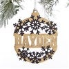 Snowflake Ornament in Black