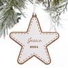 Product Thumbnail Star Ornament in White on Tree