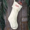 Cable Knit Stocking in Ivory