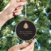 Black Ornament by Tree