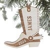 Boot Ornament in White