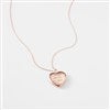 Rose Gold Heart Locket Back