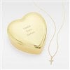 Heart Box and Cross Necklace