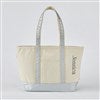 Metallic Silver Tote - Side Text