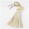 Product Thumbnail Cream Leather Tassel Keychain & Bag Tag 