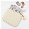 Product Thumbnail Cream Leather Card & Coin Purse