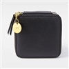 Black Leather Travel Jewelry Case