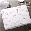 Pink Peppermints Wrapping Paper in White