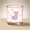 Product Thumbnail Pink Peppermint Candle with Initial