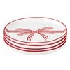 Product Thumbnail Red Bow Appetizer Plates, Set of 4