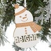 Snowman Ornament in White