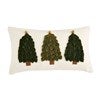 Lumbar Velvet Ribbon Tree Pillow,  9x16