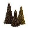 Velvet Ribbon Tree Décor Set of 3 