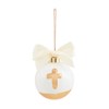 Product Thumbnail Gold Cross Hand-Painted Ball Ornament 