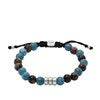 Fossil Blue and Brown Beaded Bracelet  