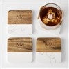 Engraved Monogram Coaster Set